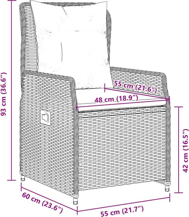 Produktbild vidaXL Garten Essgruppe