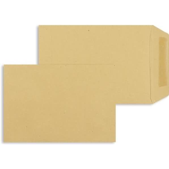 Blanke, Versandtasche + Luftpolstertasche, Versandtaschen C6 80g/qm gummiert VE=1000 Stück braun (1 x)