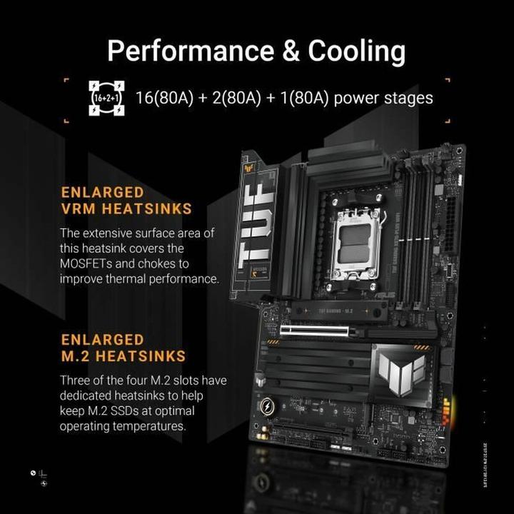 Produktbild ASUS TUF GAMING X870-PLUS WIFI (AM5, AMD X870, ATX)