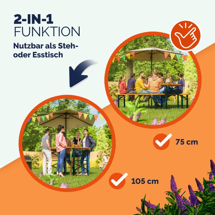 Image du produit Casaria Table de tente à bière (50 cm)