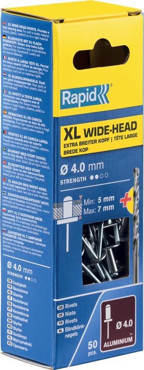 Actual product image Rapid XL blind rivet Ø 4.0 x 10 mm
