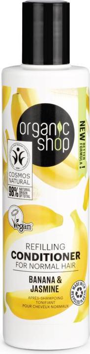 Actual product image Organic Shop Refill conditioner for normal hair, banana and jasmine, 280 ml (280 ml)