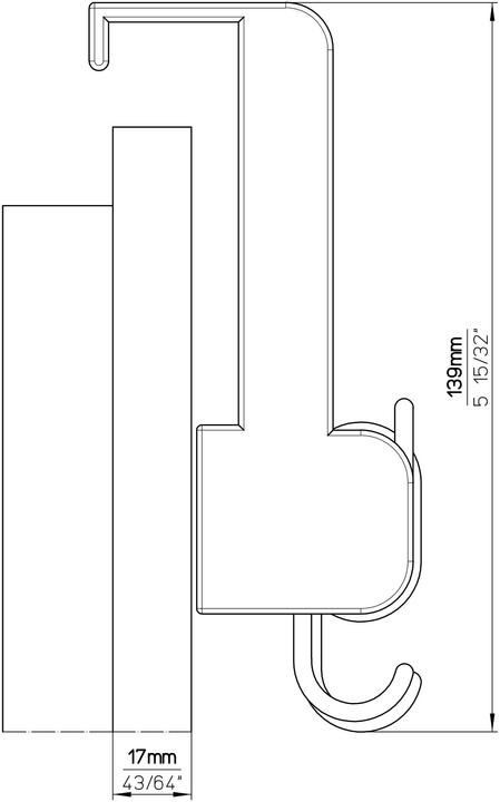 Immagine prodotto Siro Appendiabiti da porta