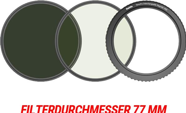 Image du produit Haida variabler ND Filter wechselbar 77 mm von (77 mm, Filtre gris neutre)