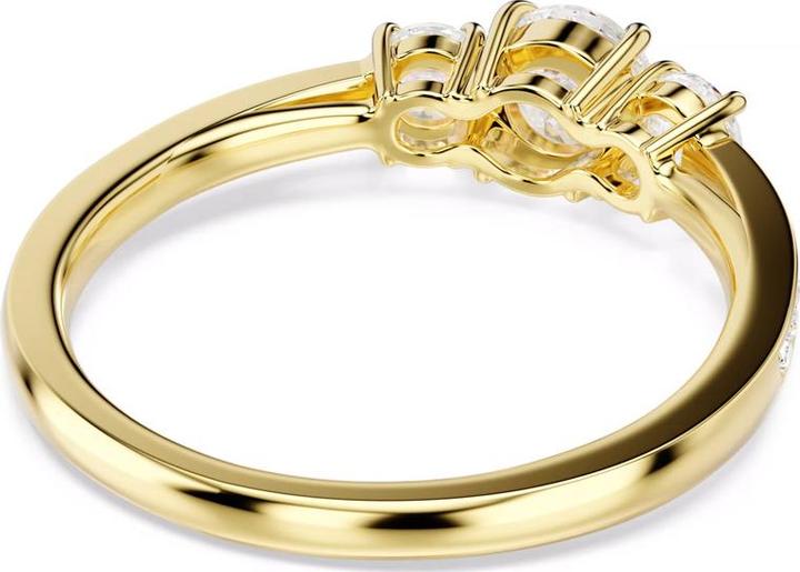 Produktbild Swarovski Stilla Attract Ring Rundschliff Weiss Goldlegierungsschicht (55)