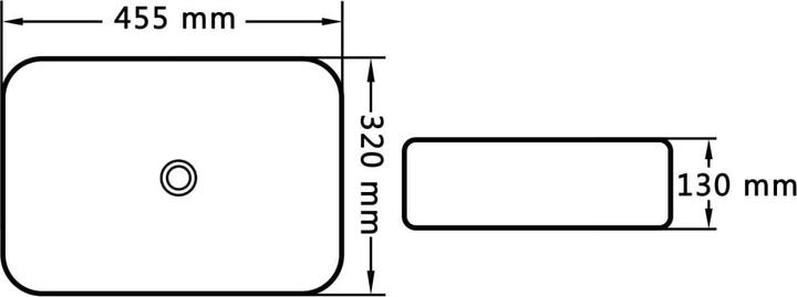 Produktbild vidaXL Becken (320 mm, 455 mm)