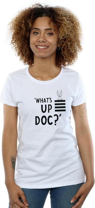 Immagine prodotto Looney Tunes Bugs Bunny What's Up Doc Stripes Maglietta Donna (L)