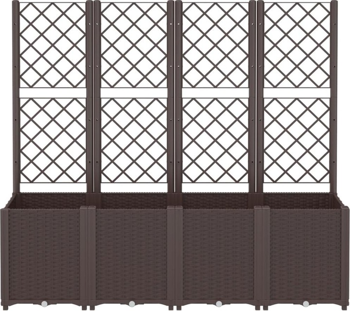 Actual product image VidaXL Planter with trellis PP