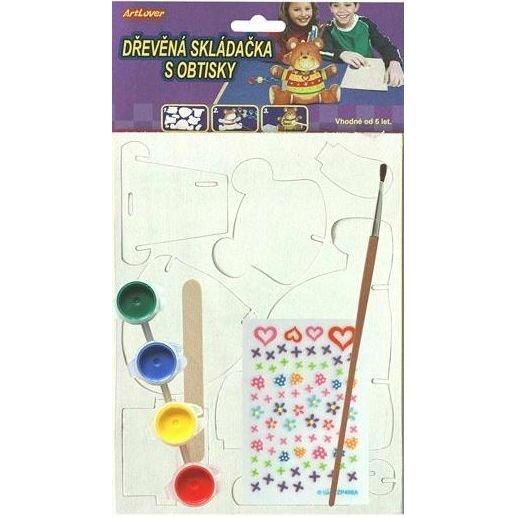 Universal Textiles ARTLOVER 3D-Puzzle Bleistiftständer Teddybär mit Buntstiften