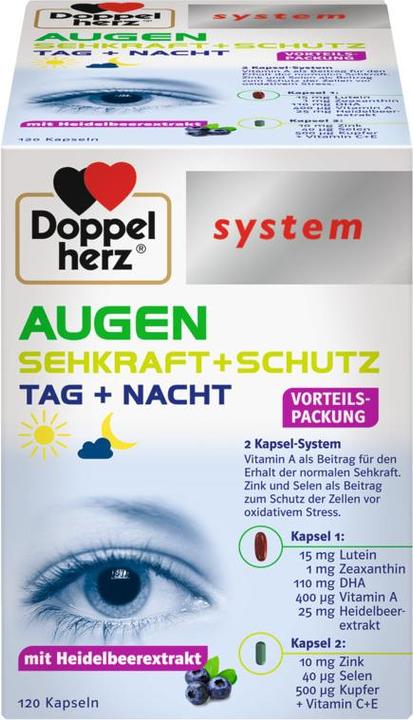 Doppelherz system EYES SEE STRENGTH + PROTECTION, 120 capsules (120 Piece, Capsules, 120 g)
