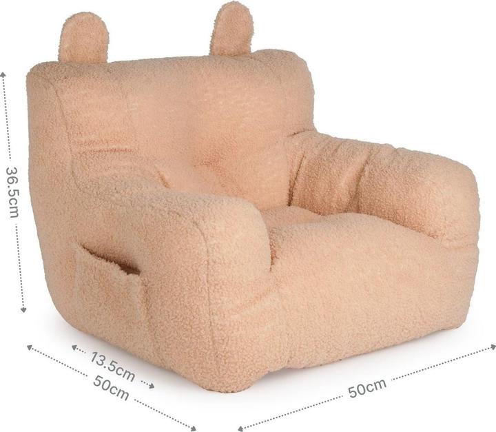 Produktbild Hermex Kindersessel mit Ohren Mini-Sessel Kuschelsessel für Kinder Sitzsack (Kindersessel)