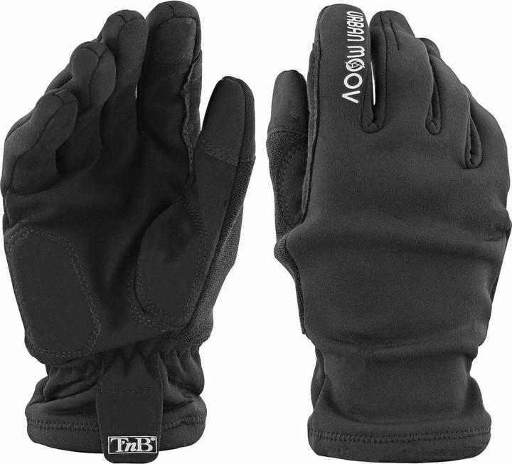 T'nB Tastbare Handschuhe mit Fleecefutter, schwarz (L)
