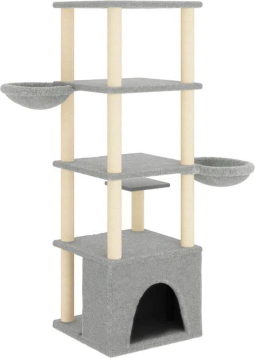 Actual product image vidaXL Kratzbaum (147 cm, Light grey)