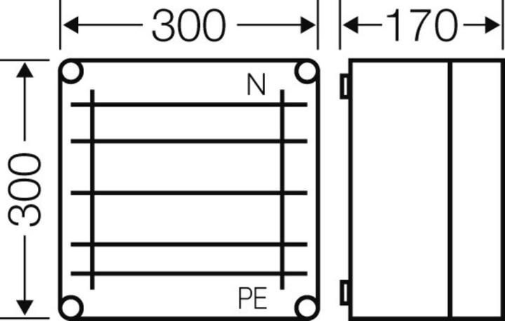 Actual product image Hensel Busbar housing