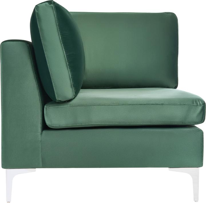 Produktbild Beliani Ecksessel Samtstoff grün EVJA (Ecksofa)