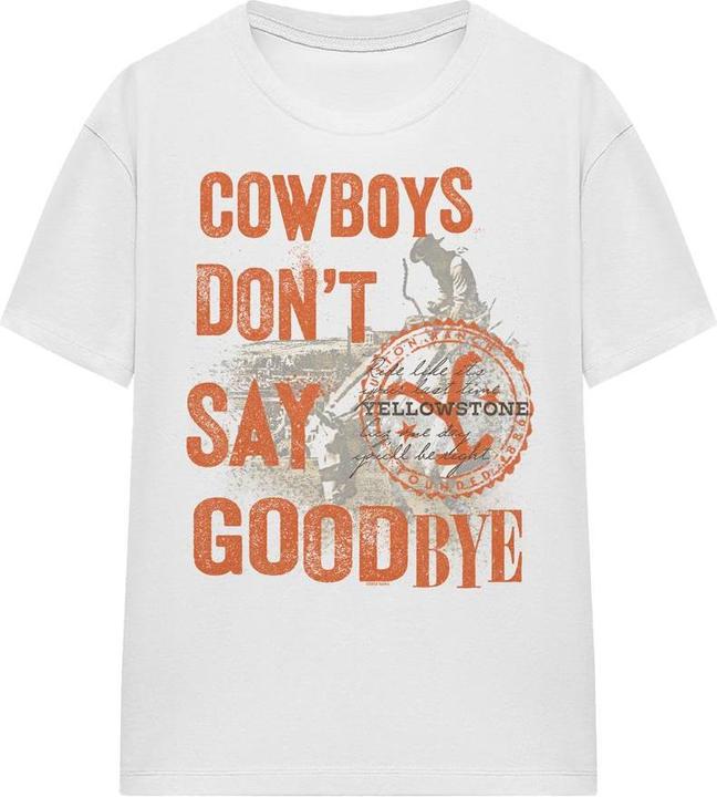 Immagine prodotto Yellowstone Cowboys Don't Say Goodbye Maglietta Adulto Unisex (L)