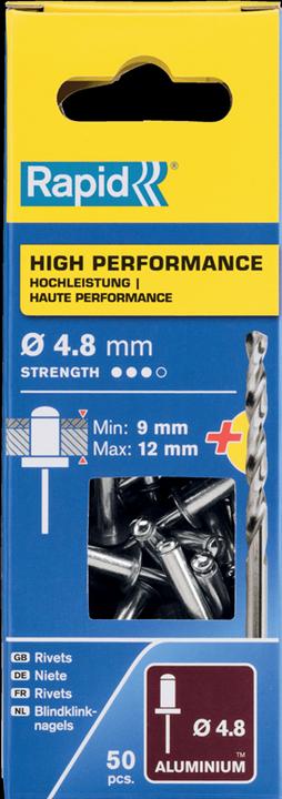 Actual product image Rapid Universal blind rivet Ø 4.8 x 16 mm