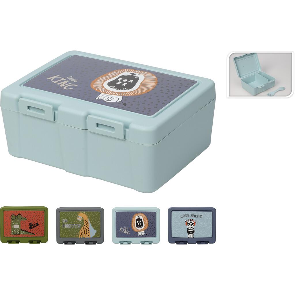 Thumbnail - Champ Kinder Luchbox inkl. Gabel, Lunchbox, Mehrfarbig