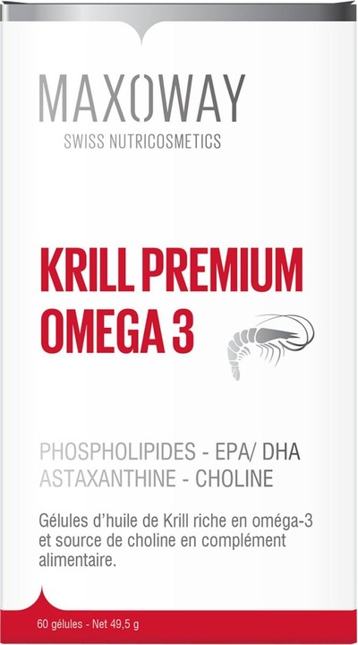 Nährwerte und Zutaten Maxoway Krill Premium Omega 3 (60 Stück, Kapseln)