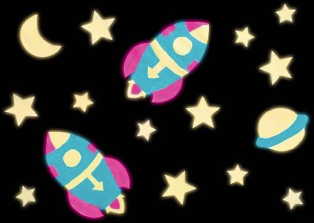 Produktbild Creall Glow in the Dark Verf Groen-Geel, 250ml (250 ml)