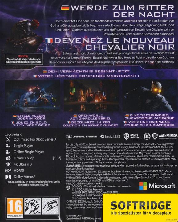 Produktbild WB Gotham Knights Deluxe Edition (Xbox Series X, DE)