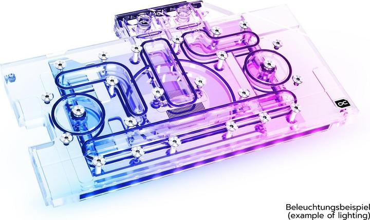 Immagine prodotto Alphacool Blocco di ghiaccio Aurora GPX-N RTX 3070 TUF/Dual con piastra posteriore - acrilico + nichel