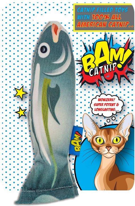Produktbild Bam! Toy with Catnip - 16 cm - Fish - (503319005943) (Katzenminzespielzeug)