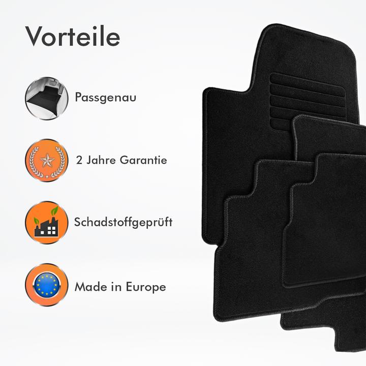 Produktbild Rigum Textil Fussmatten für Seat Leon / Cupra Leon, Formentor / VW Golf Kombi ab 2020 (1 Set à 2 Fussmatten)