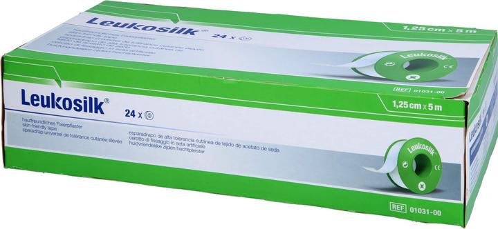 Actual product image BSN LEUKOSILK 5MX1.25CM, 24 pcs PFL (24 x)