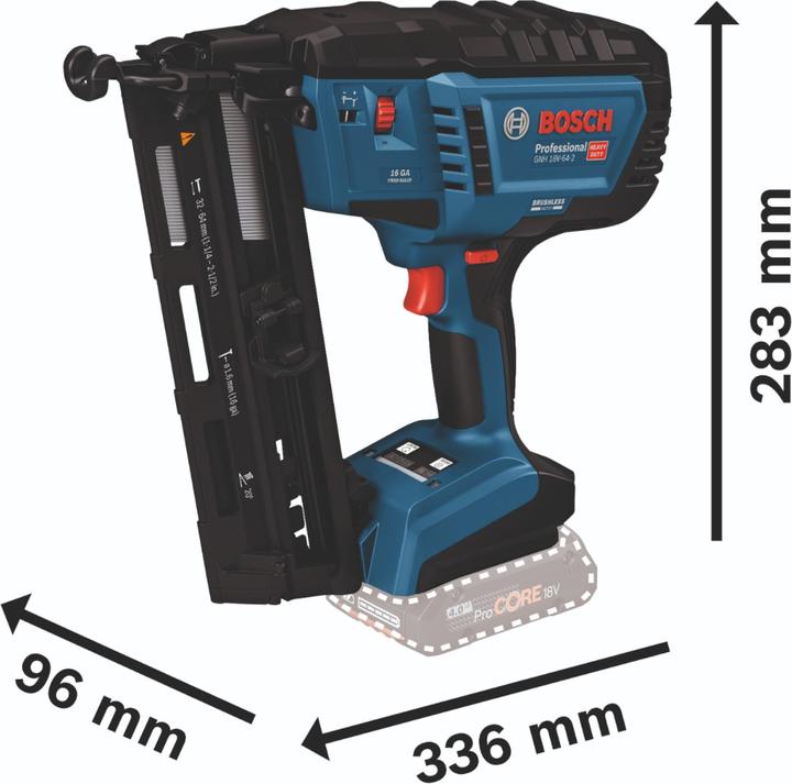 Produktbild Bosch Professional Akku-Holznagler GNH 18V-64-2, L-BOXX 238