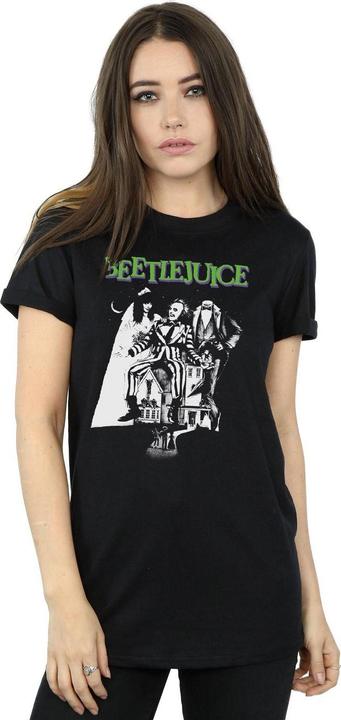 Produktbild Beetlejuice Mono Poster Baumwolle Boyfriend TShirt (3XL)