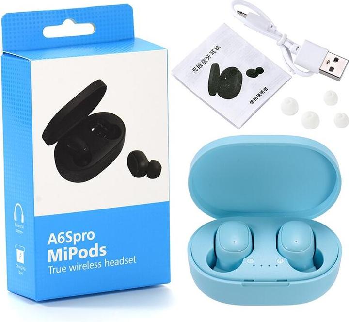 Actual product image PhoneLook Ecouteurs Bluetooth sans fil A6S incl. micro, Touch control, étui de charge avec affichage LED (Wireless)