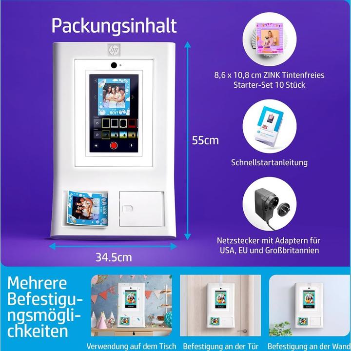 Actual product image HP Sprocket Photobooth