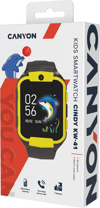 Actual product image Canyon Cindy KW-41, 1.69"IPS colour screen 240280, ASR3603C, Nano SIM card, 192+128 MB, GSM(B3 (4G)