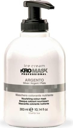 Actual product image Inebrya Ice Cream Kromask Professional Nourishing Colour Mask Silver - Nutritious Hair Mask (300 ml)