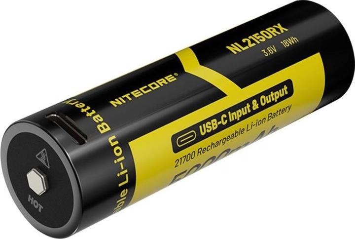 Actual product image Nitecore NL2150RX (1 pcs., 21700, 5000 mAh)