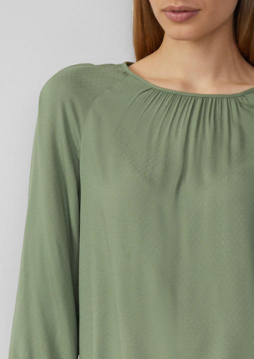 Image du produit S.Oliver Bluse Strukturierte Viskose-Bluse mit Raff-Details (44)