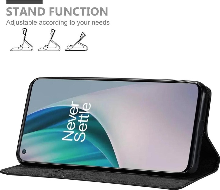 Actual product image Cadorabo Book Invisible Magnet Cover (OnePlus North N100)