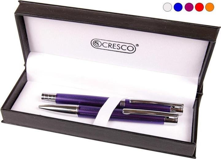 Cresco Pen + Pen Elegant in case (406780) (Gold finish, 2 x)