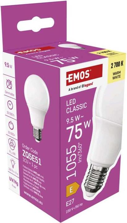 Immagine prodotto Emos Classico (E27, 9.50 W, 1055 lm, 1 x, E)