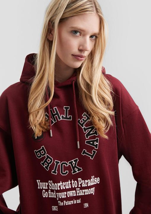 Produktbild s.Oliver Sweatshirt Oversize Hoodie mit Fronprint (L)