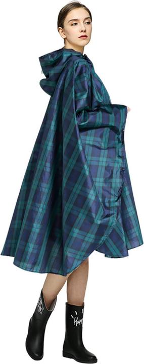 Alopini Regenponcho Atmungsaktives Regencape Leichte Regenjacke Regenjacke Regenmantel als Picknickdecke