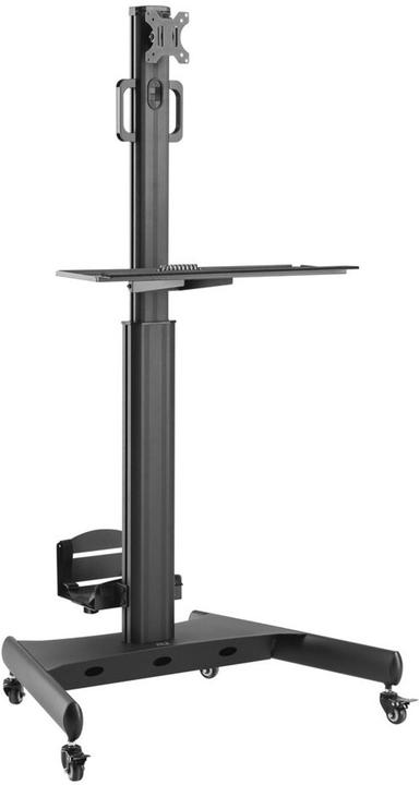 ACT Mobile Workstation for a single monitor, with CPU mount, keyboard and mouse tray (Ground, 32", 8 kg)