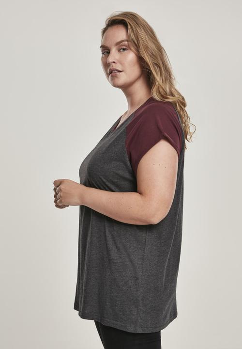 Image du produit Urban Classics Tee Raglan contrasté pour les femmes (5XL)