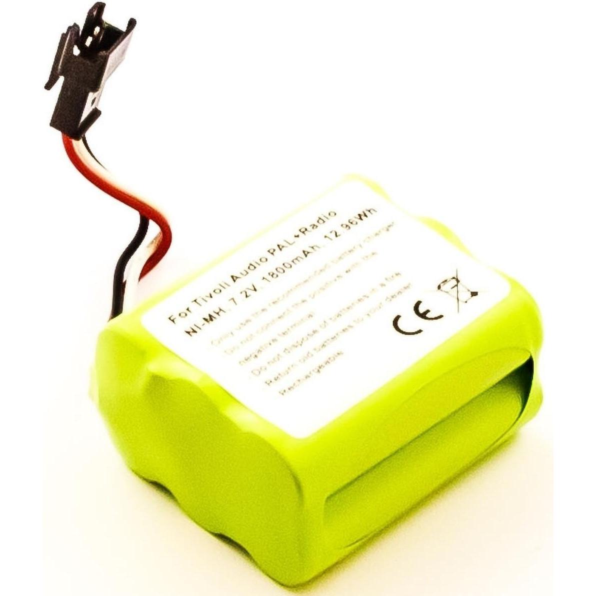AGI Akku kompatibel mit Tivoli Audio PAL+ Radio - Akku (1 Stk., Gerätespezifisch, 1800 mAh), Batterien + Akkus