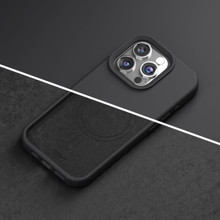 Produktbild Etteri Silicone Mag case for iPhone 12 / 12 Pro 6,1" black (Apple iPhone 12)