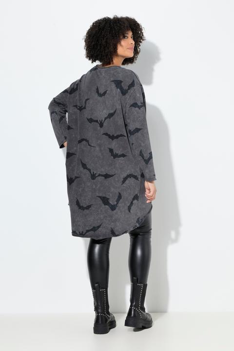 Actual product image Angel of Style Sweatshirt, Fledermaus-Muster, offenkantige Abschlüsse (54)