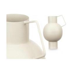Giftdecor, Vase, konvexe Stahlvase creme pastell (1 x)