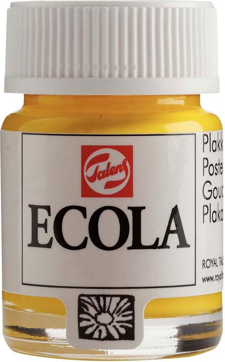 Productafbeelding Bruynzeel Ecola Plakatfarbe, Flasche 16 ml, Gelb 200 (Geel, 16 ml)
