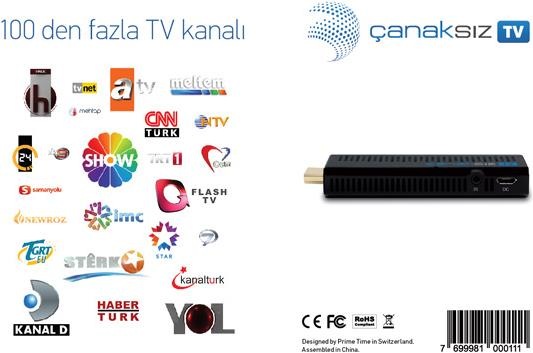 Produktbild Çanaksiz TV mit 12 Monate PrePaid (IPTV (ready))